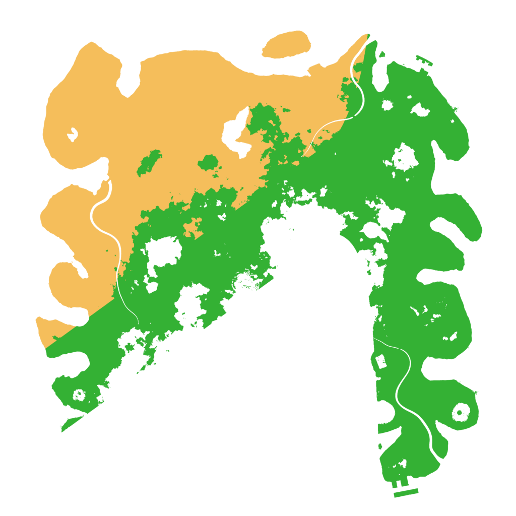 Biome Rust Map: Procedural Map, Size: 4250, Seed: 454574343