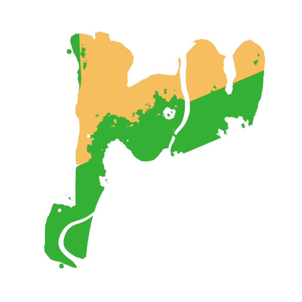 Biome Rust Map: Procedural Map, Size: 2500, Seed: 42452