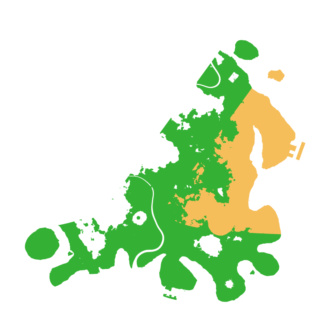 Biome Rust Map: Procedural Map, Size: 3500, Seed: 2067101070