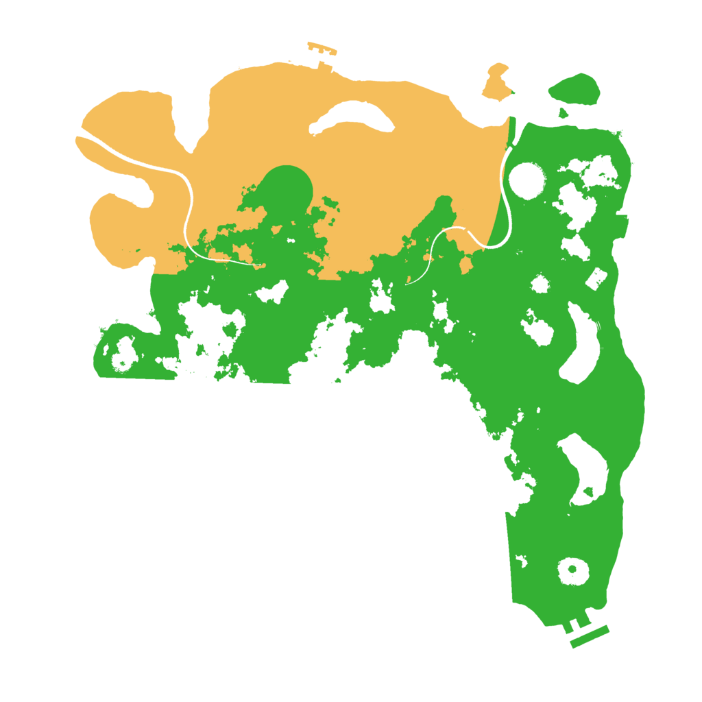 Biome Rust Map: Procedural Map, Size: 3500, Seed: 1579261263