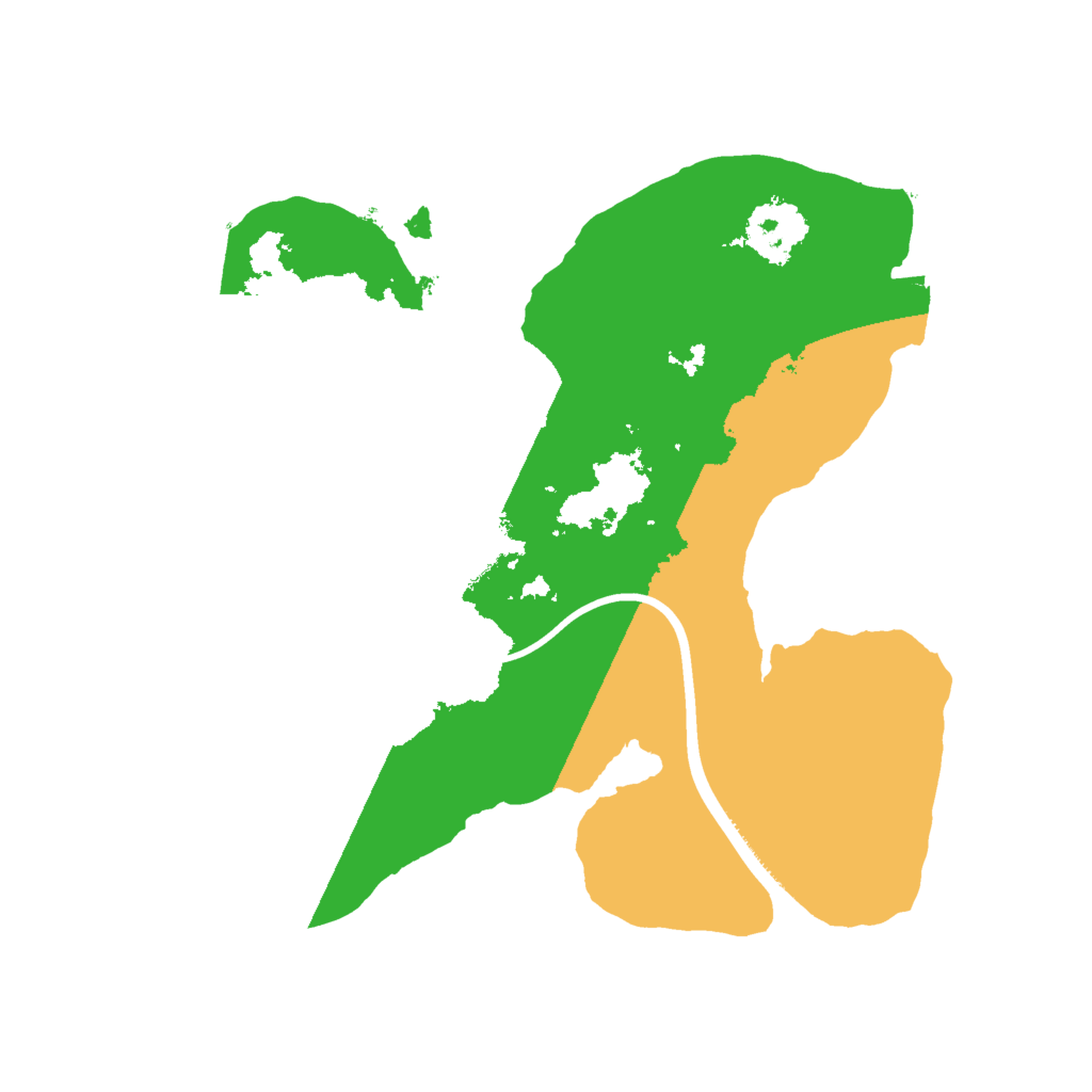 Biome Rust Map: Procedural Map, Size: 1850, Seed: 5250