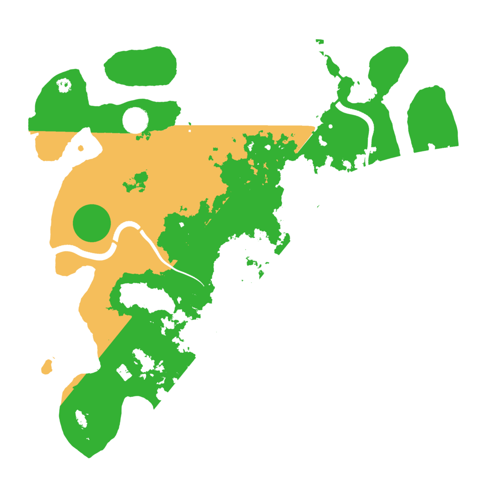 Biome Rust Map: Procedural Map, Size: 3500, Seed: 20025