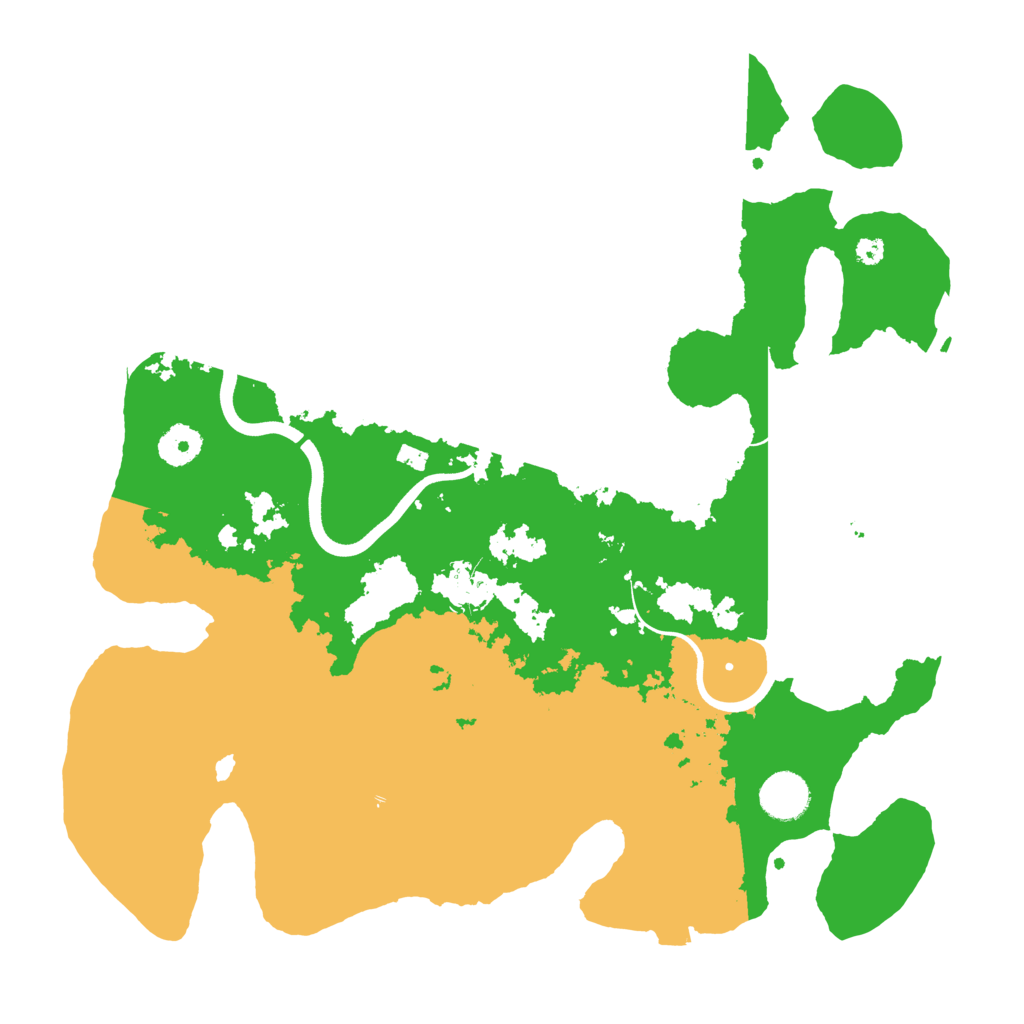 Biome Rust Map: Procedural Map, Size: 3700, Seed: 535523539