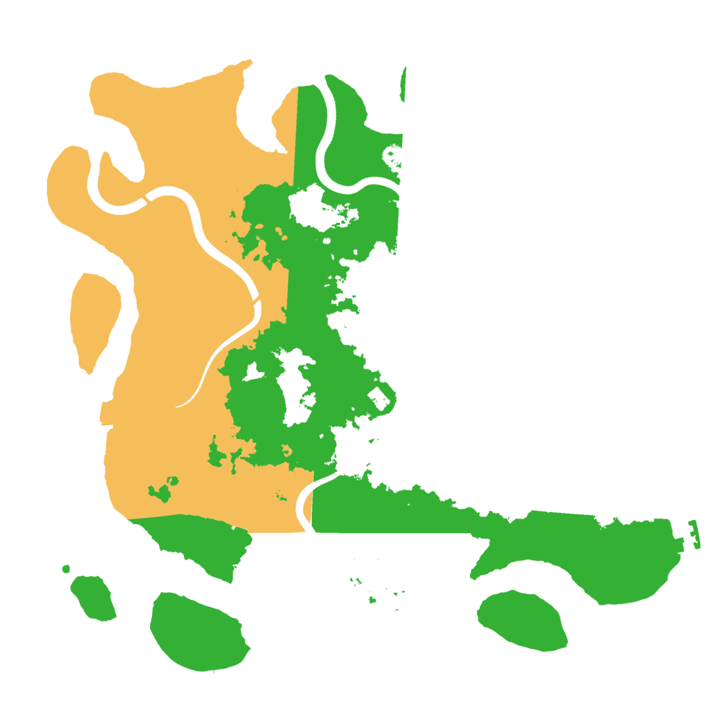 Biome Rust Map: Procedural Map, Size: 3500, Seed: 39625870