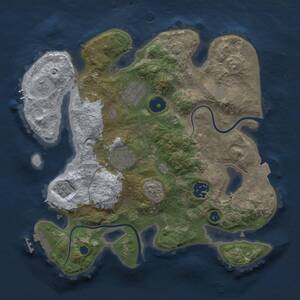 Thumbnail Rust Map: Procedural Map, Size: 2900, Seed: 1909832433, 8 Monuments