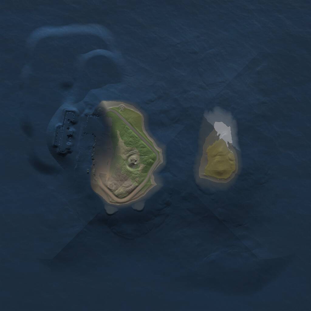 Rust Map: Procedural Map, Size: 1200, Seed: 1583646689, 2 Monuments