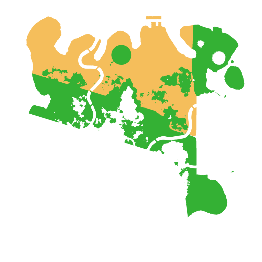 Biome Rust Map: Procedural Map, Size: 3500, Seed: 1280981625