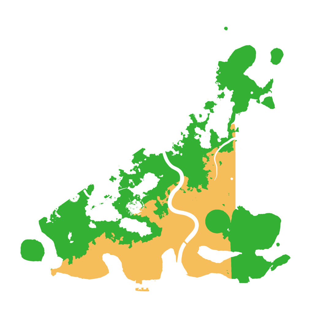 Biome Rust Map: Procedural Map, Size: 3500, Seed: 789325