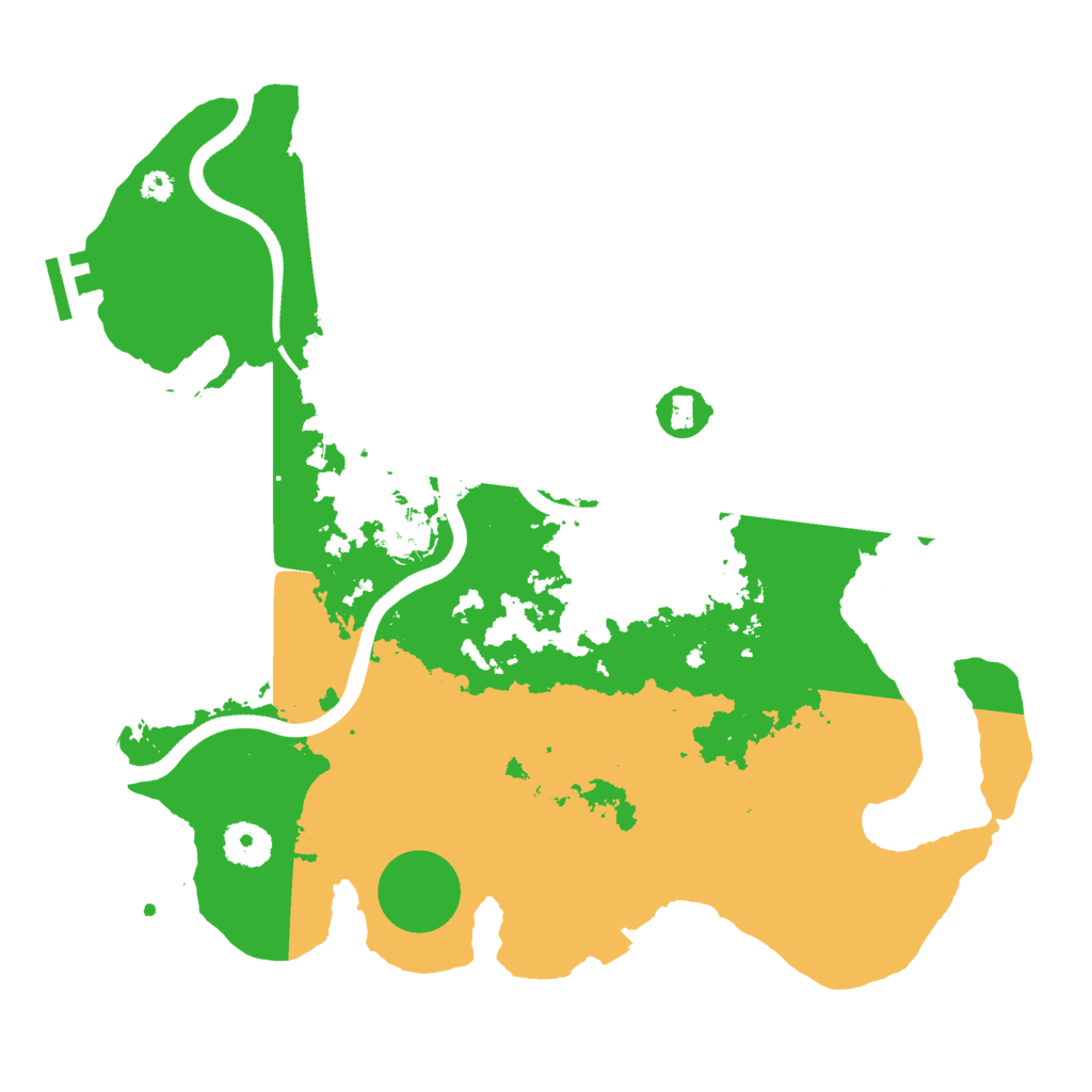 Biome Rust Map: Procedural Map, Size: 3500, Seed: 1296491726