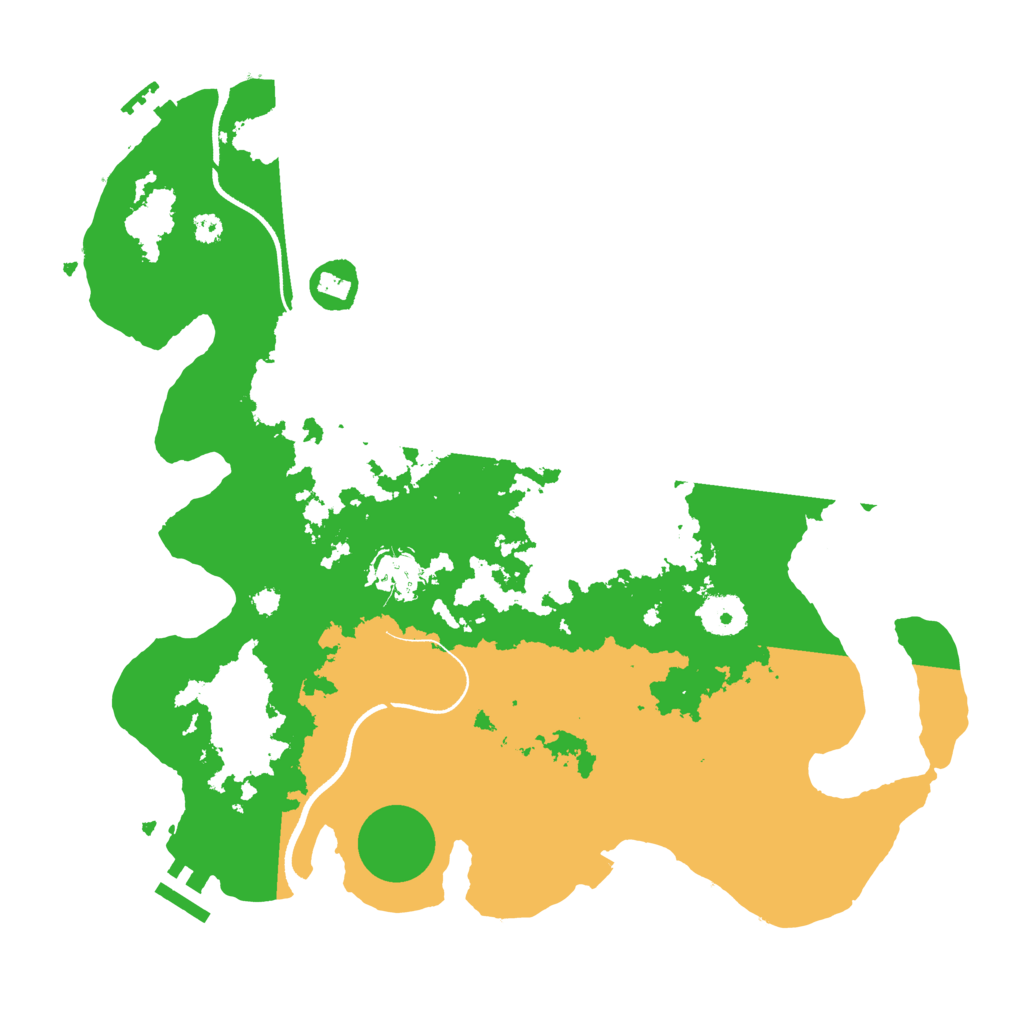 Biome Rust Map: Procedural Map, Size: 3500, Seed: 1296491726