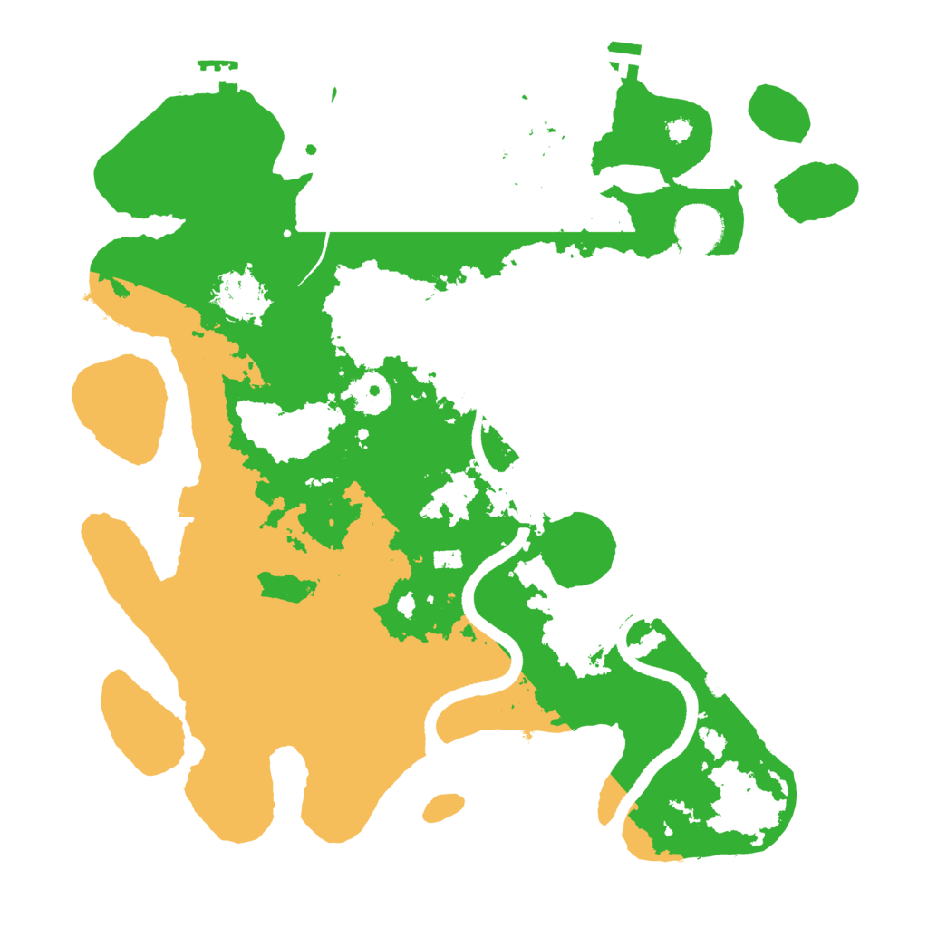 Biome Rust Map: Procedural Map, Size: 3500, Seed: 11010225