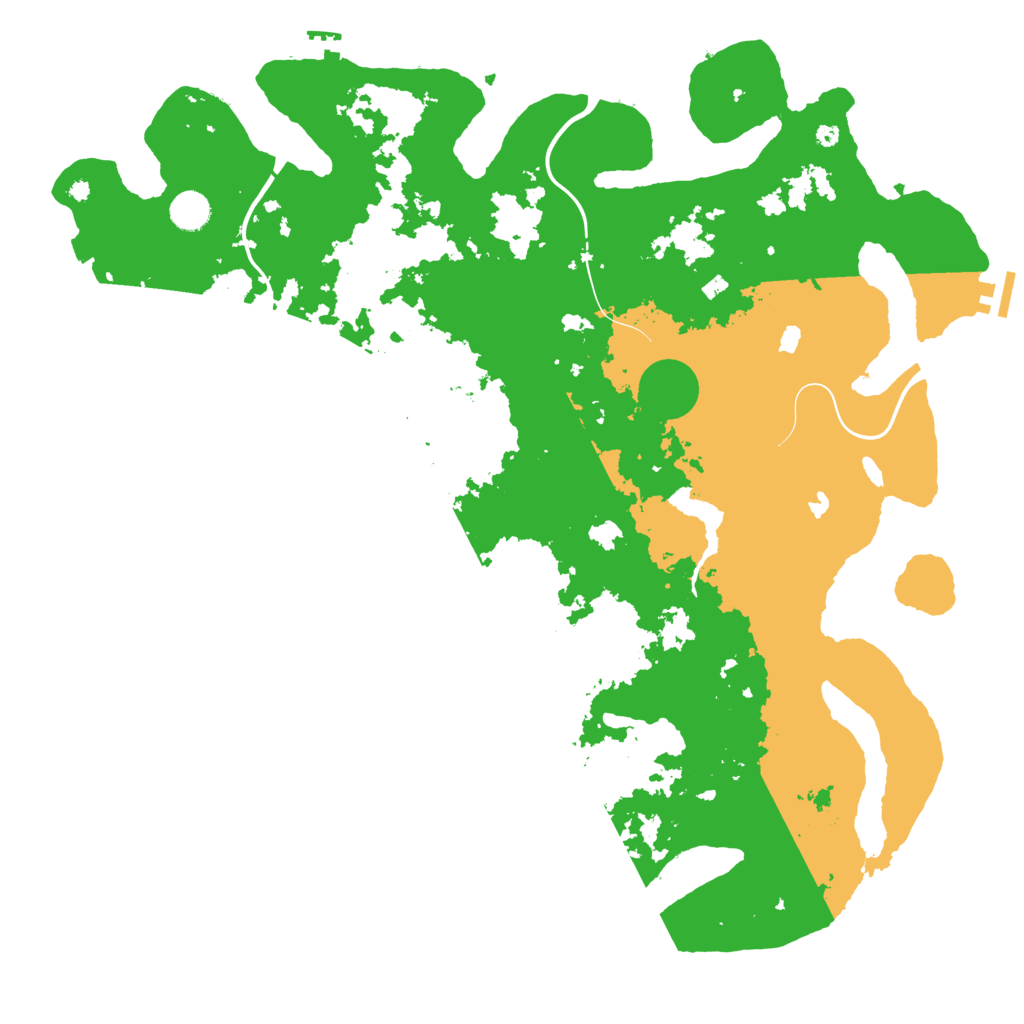 Biome Rust Map: Procedural Map, Size: 4500, Seed: 669429423