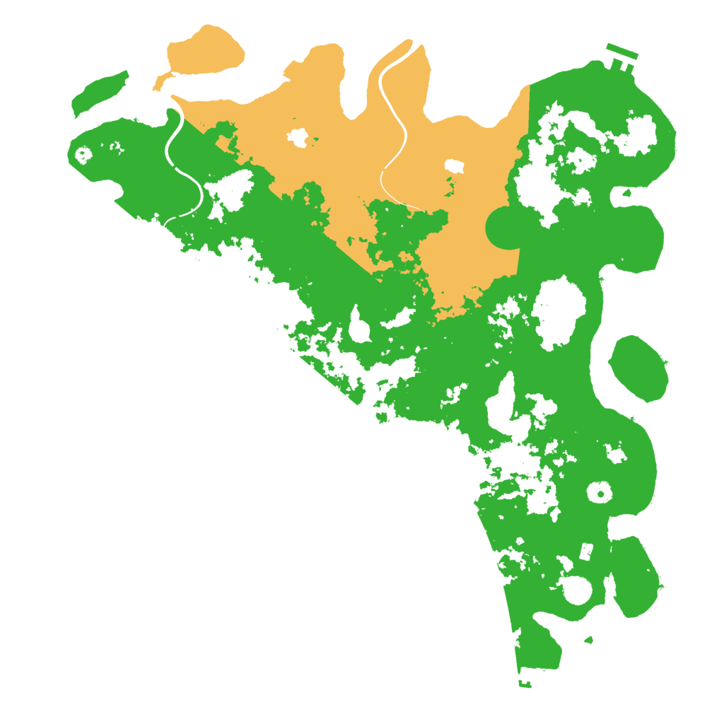 Biome Rust Map: Procedural Map, Size: 4500, Seed: 2435454
