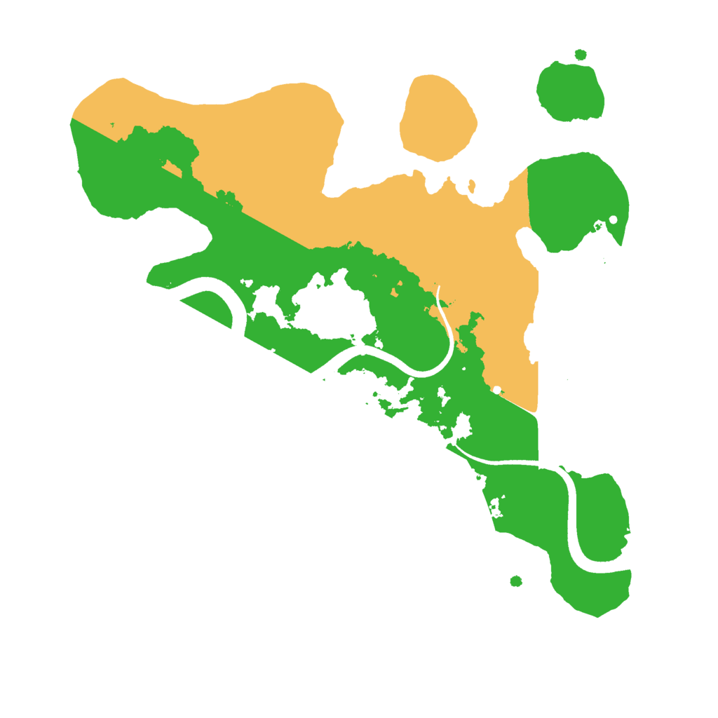 Biome Rust Map: Procedural Map, Size: 2500, Seed: 35000