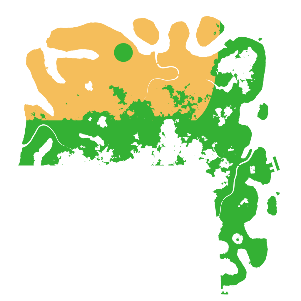 Biome Rust Map: Procedural Map, Size: 4250, Seed: 23303