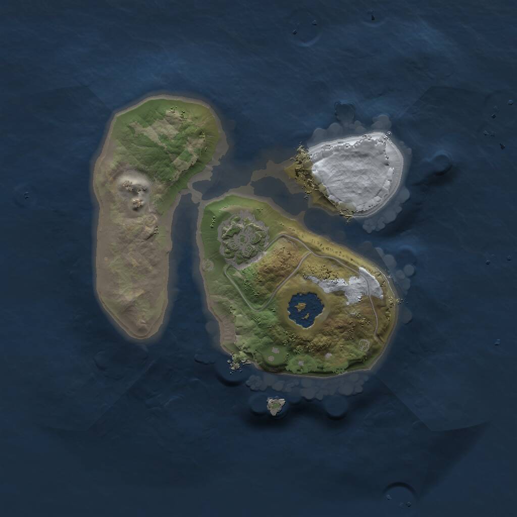 Rust Map: Procedural Map, Size: 1500, Seed: 669298626, 2 Monuments