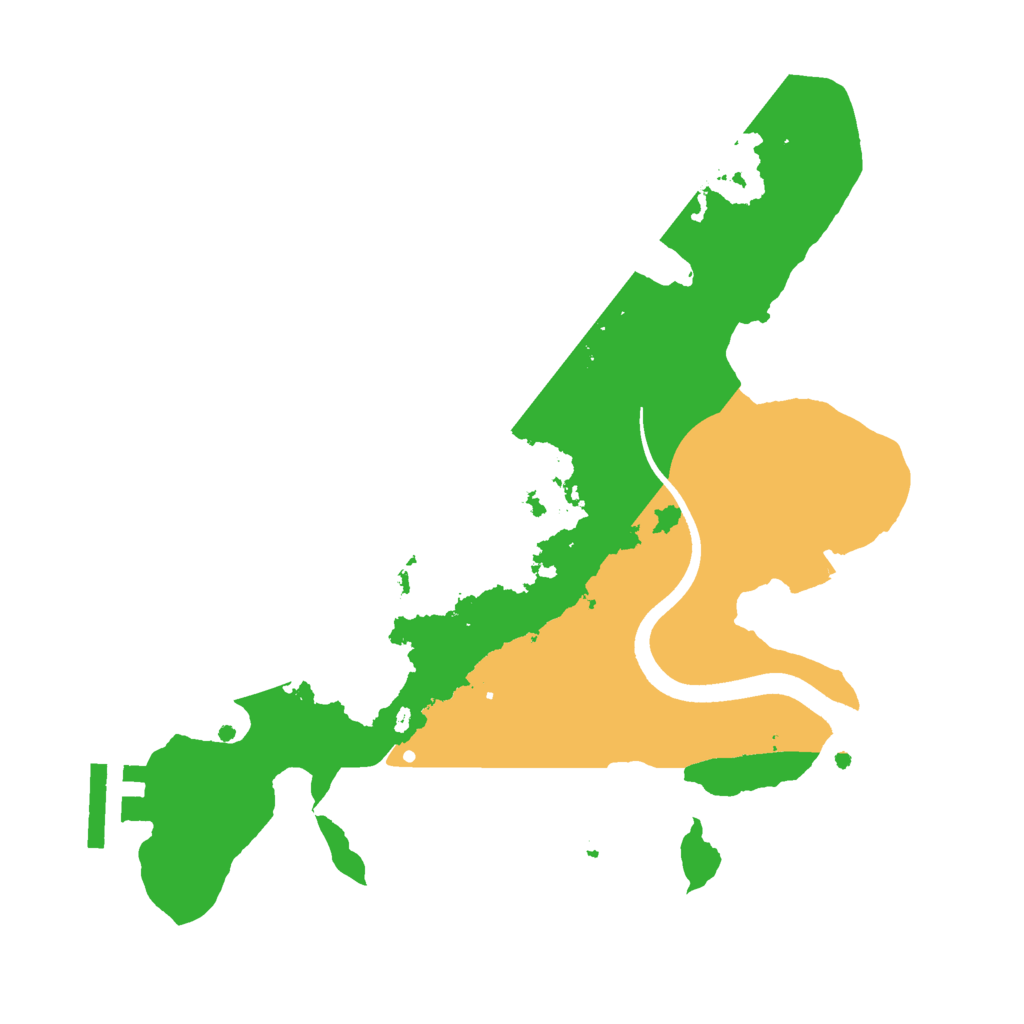 Biome Rust Map: Procedural Map, Size: 2450, Seed: 55