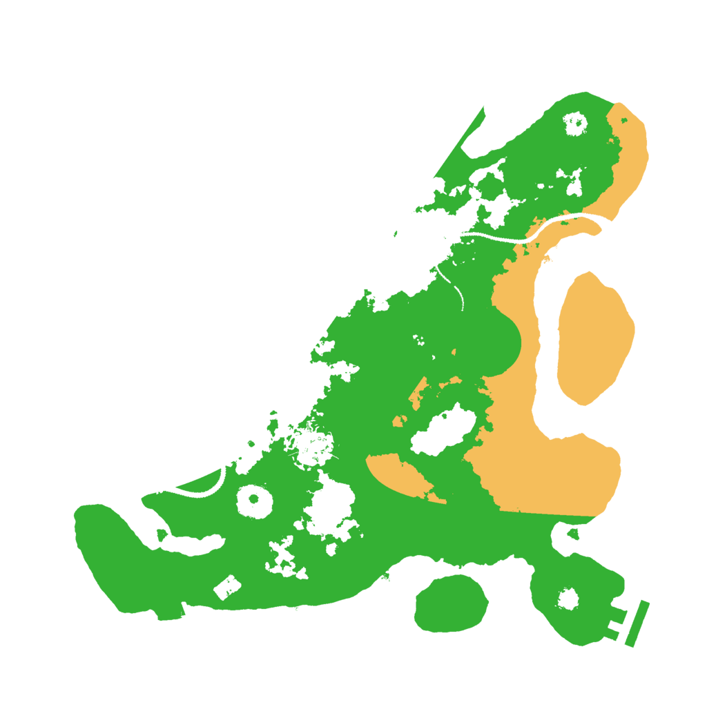 Biome Rust Map: Procedural Map, Size: 3000, Seed: 92522