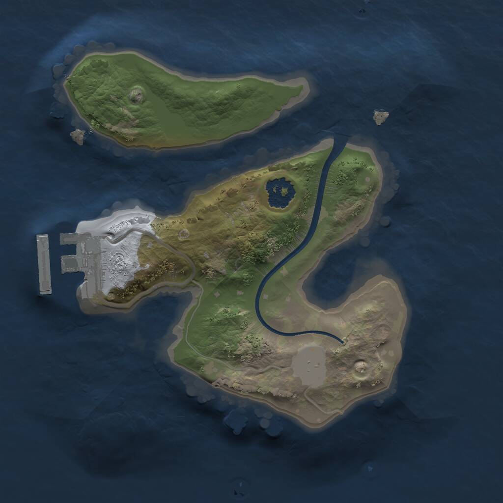 Rust Map: Procedural Map, Size: 1700, Seed: 501, 2 Monuments