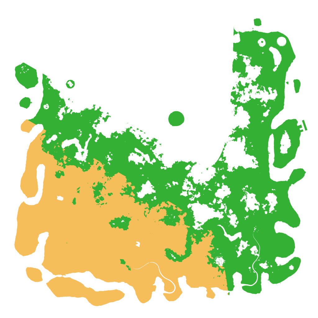 Biome Rust Map: Procedural Map, Size: 6000, Seed: 1518056799