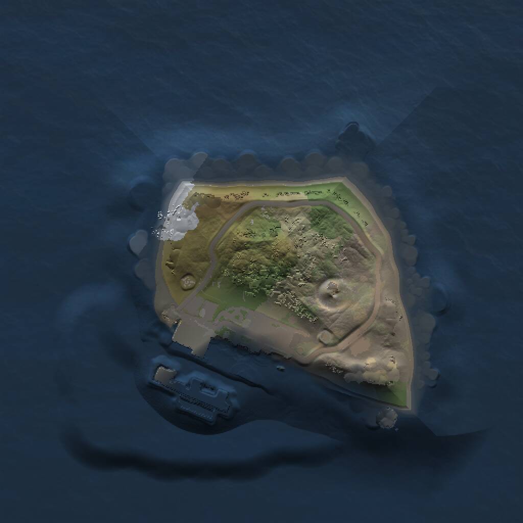 Rust Map: Procedural Map, Size: 1000, Seed: 1159583135, 2 Monuments