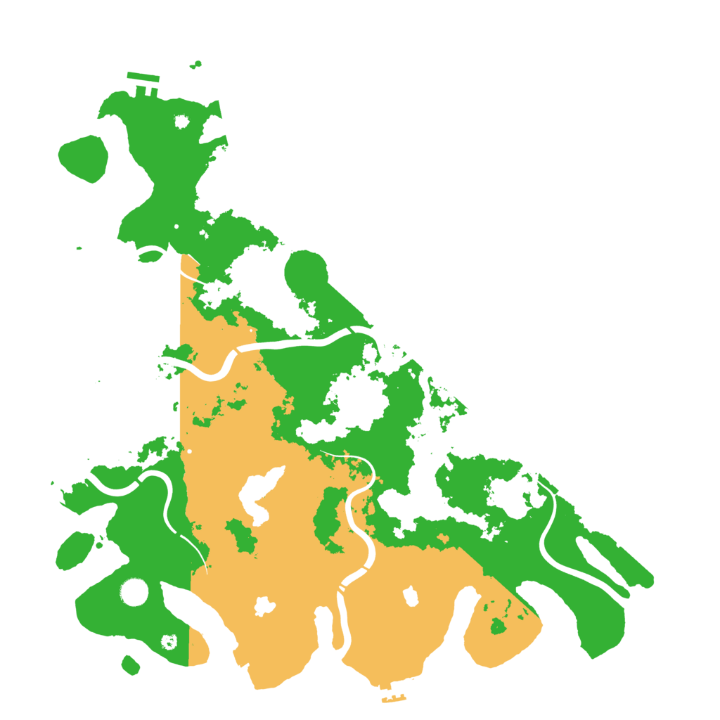 Biome Rust Map: Procedural Map, Size: 4500, Seed: 2117702518