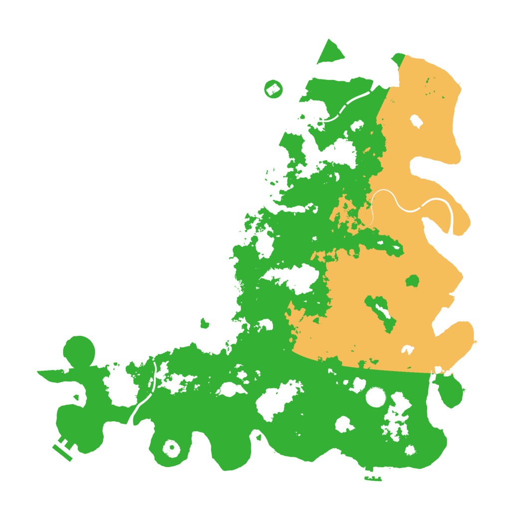 Biome Rust Map: Procedural Map, Size: 4500, Seed: 2423
