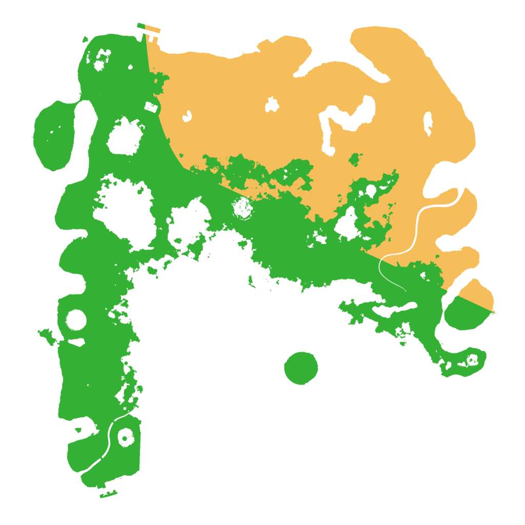 Biome Rust Map: Procedural Map, Size: 4500, Seed: 1131