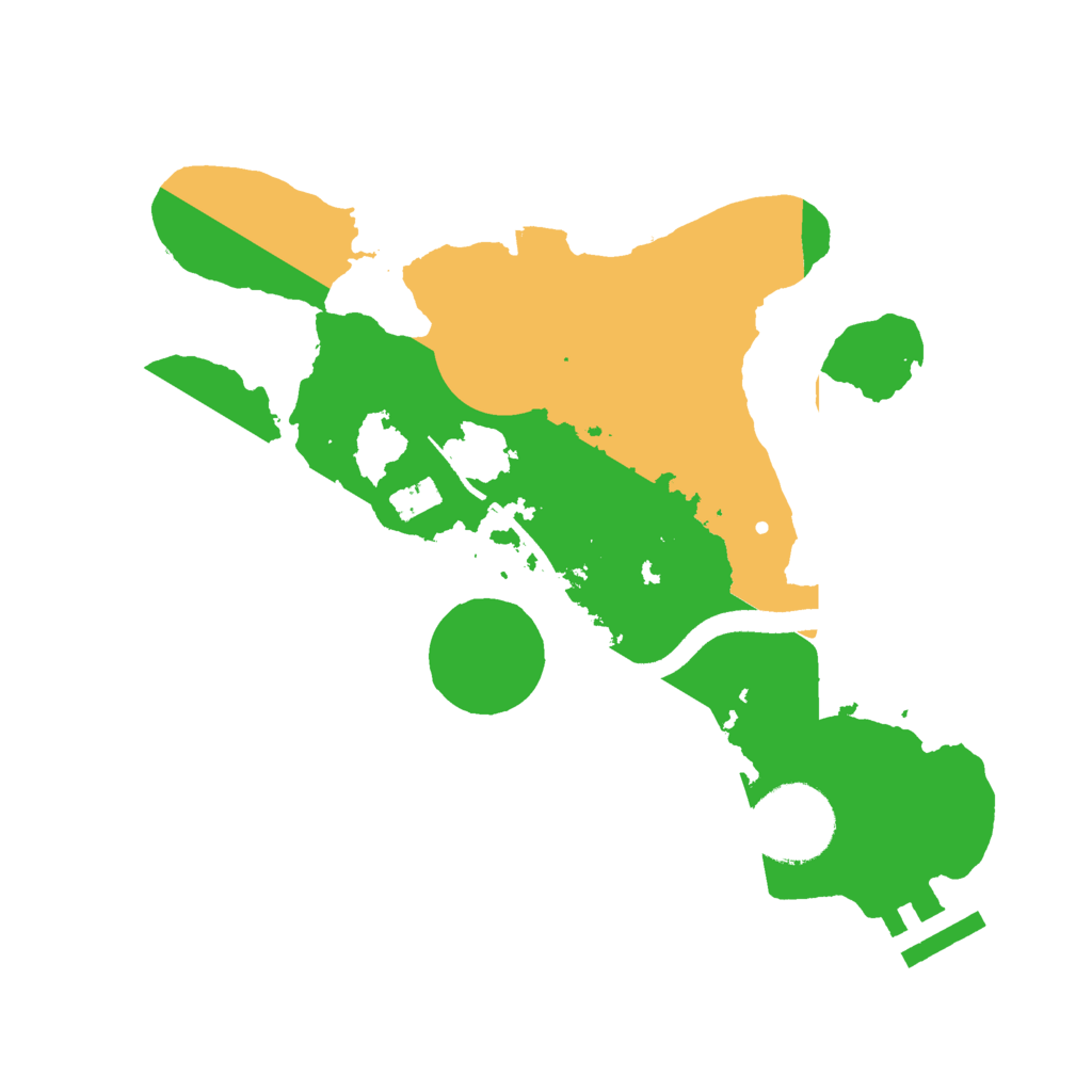 Biome Rust Map: Procedural Map, Size: 2500, Seed: 9876543