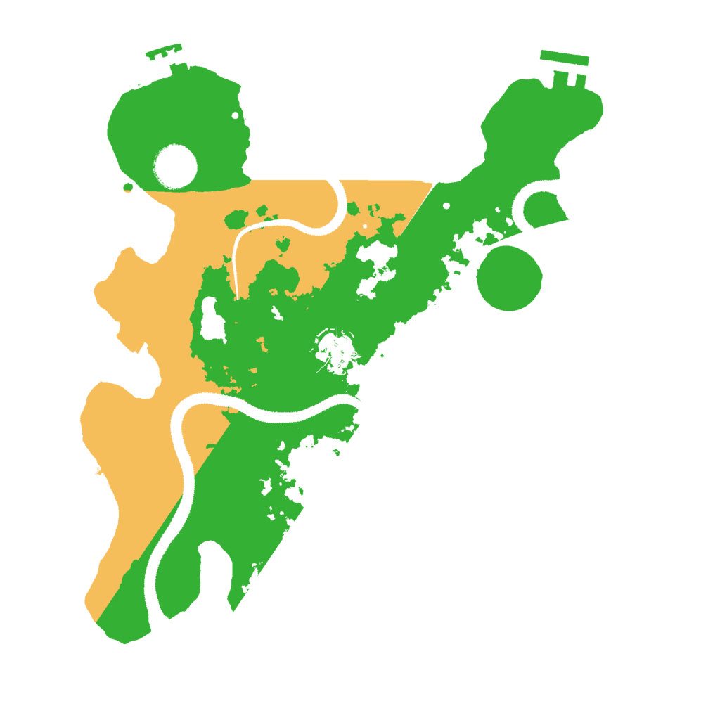 Biome Rust Map: Procedural Map, Size: 3000, Seed: 5876324