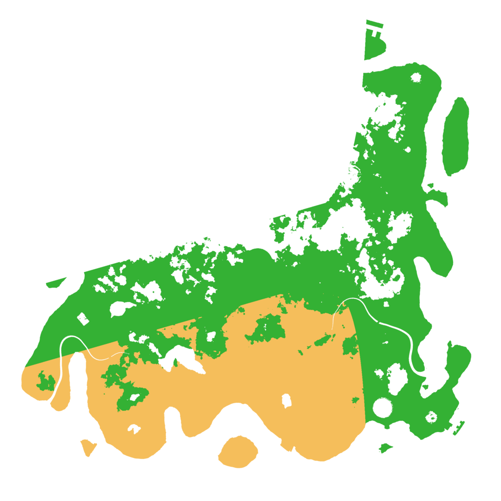 Biome Rust Map: Procedural Map, Size: 4500, Seed: 83399