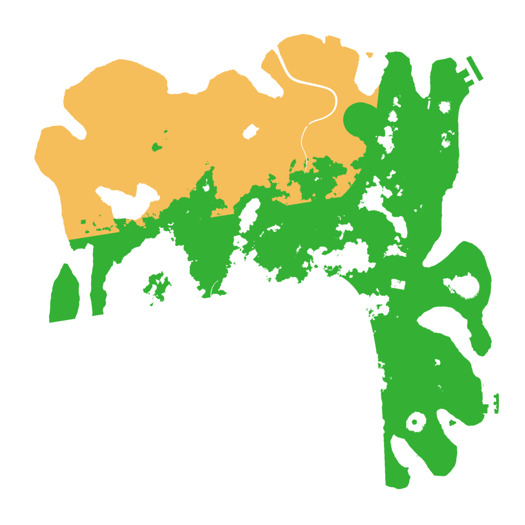 Biome Rust Map: Procedural Map, Size: 4000, Seed: 55544