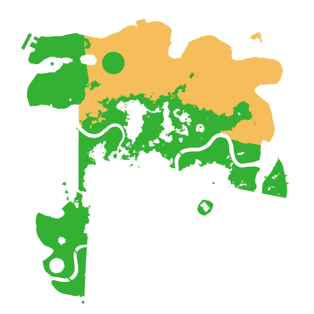 Biome Rust Map: Procedural Map, Size: 3700, Seed: 501396774