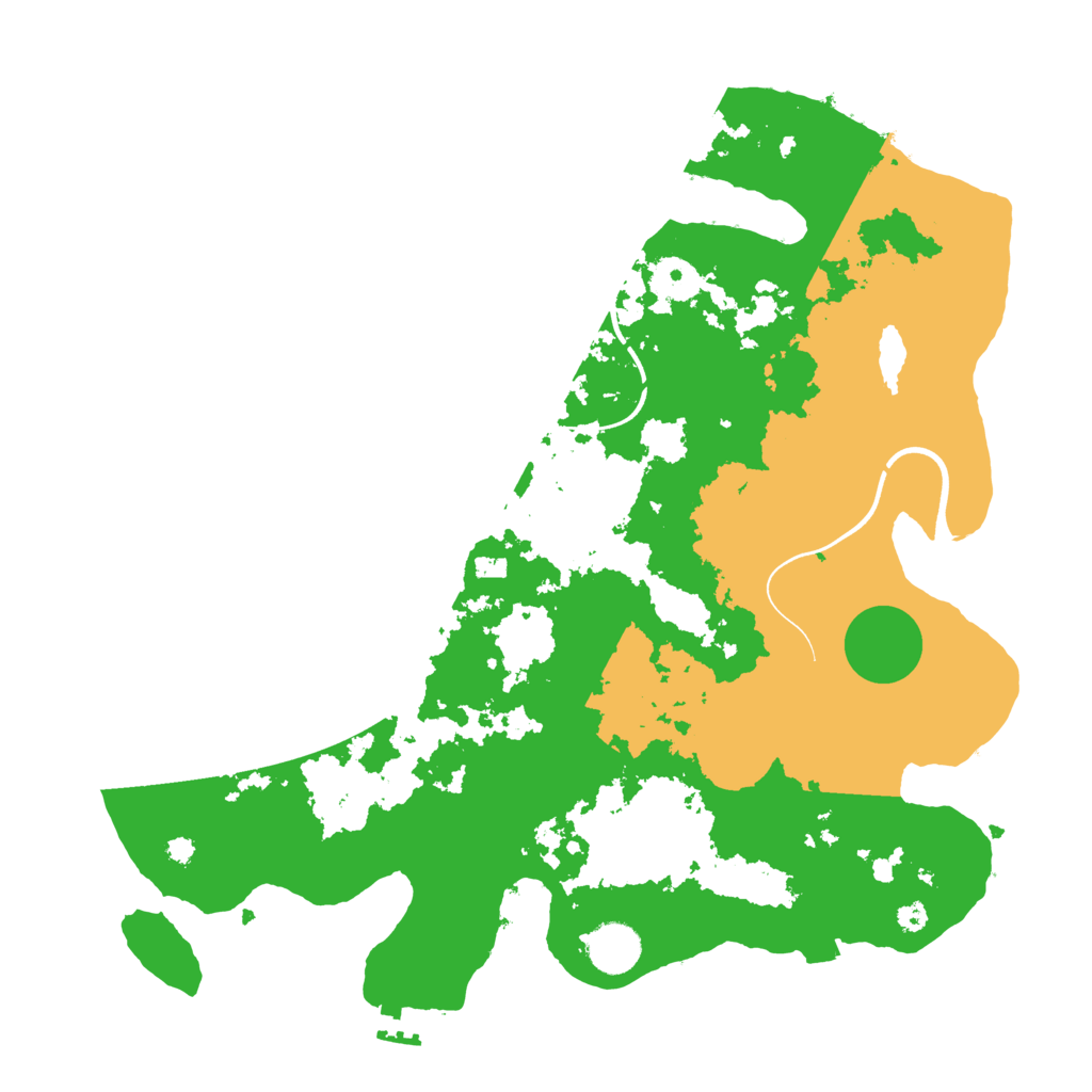 Biome Rust Map: Procedural Map, Size: 3700, Seed: 102002399