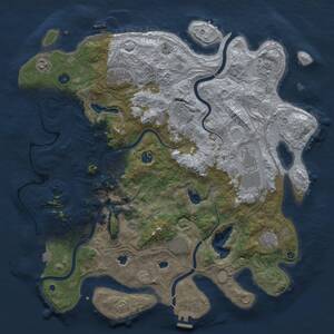 Thumbnail Rust Map: Procedural Map, Size: 4500, Seed: 1248563, 16 Monuments