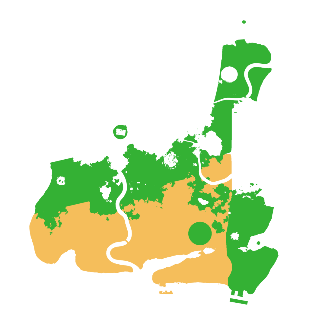 Biome Rust Map: Procedural Map, Size: 3500, Seed: 2127336393