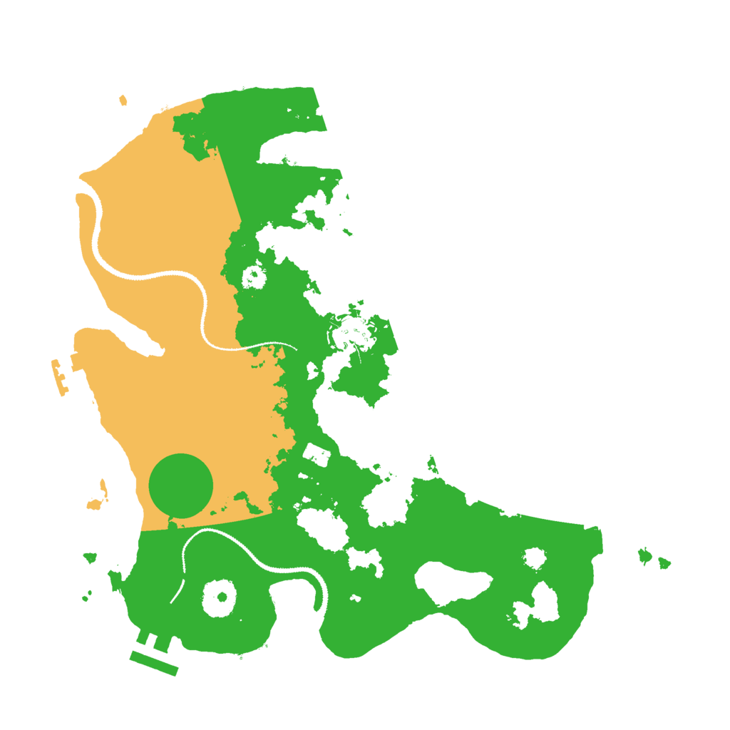 Biome Rust Map: Procedural Map, Size: 3000, Seed: 83622