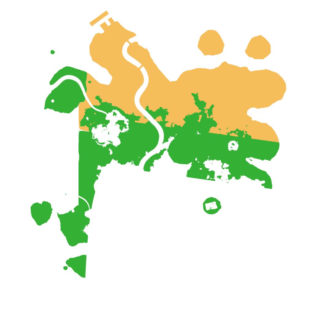 Biome Rust Map: Procedural Map, Size: 3000, Seed: 70408575