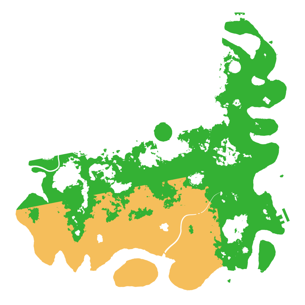 Biome Rust Map: Procedural Map, Size: 4500, Seed: 8912383