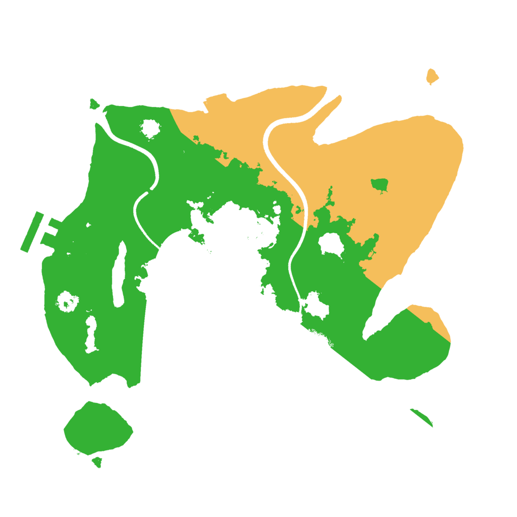 Biome Rust Map: Procedural Map, Size: 2500, Seed: 1457578283