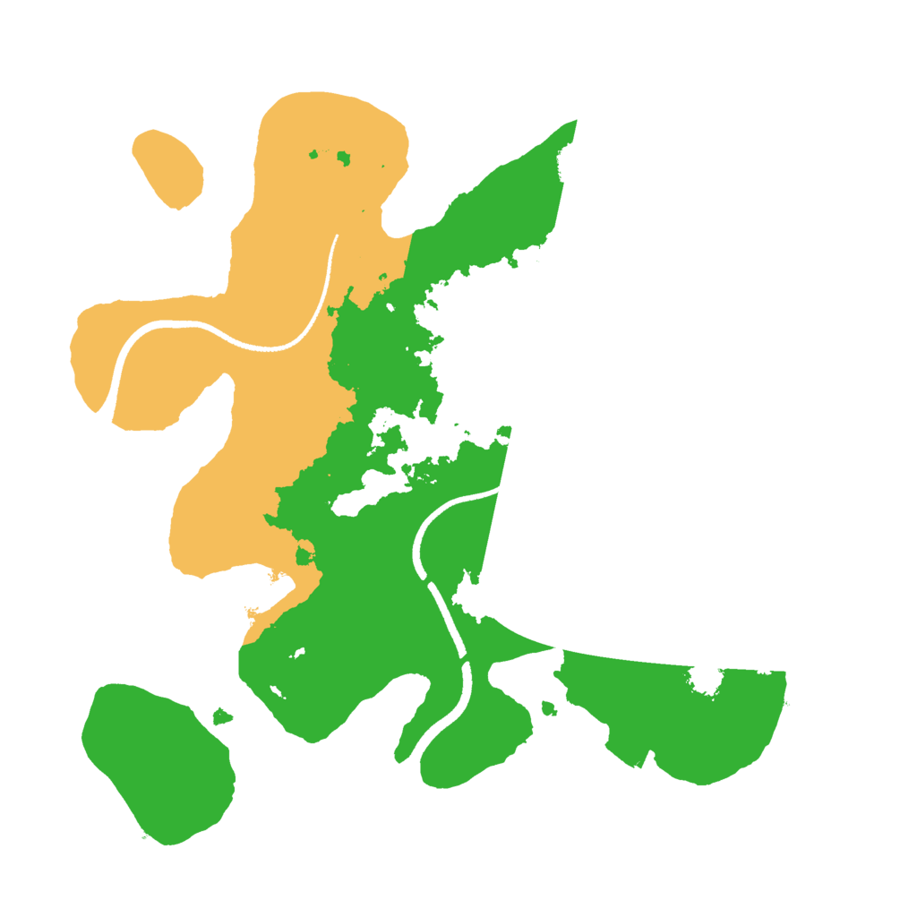 Biome Rust Map: Procedural Map, Size: 2500, Seed: 650298915