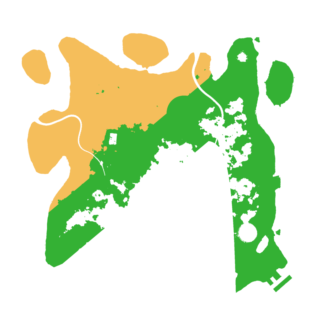 Biome Rust Map: Procedural Map, Size: 3000, Seed: 32670