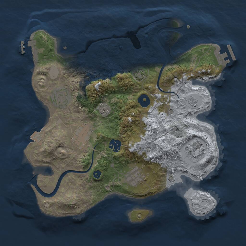 Rust Map: Procedural Map, Size: 3000, Seed: 1731679493, 12 Monuments