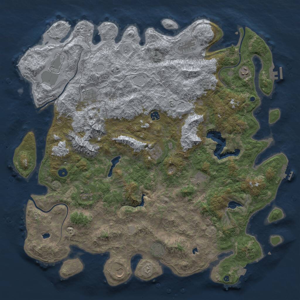 Procedural Map :: Rust Map :: Just-Wiped