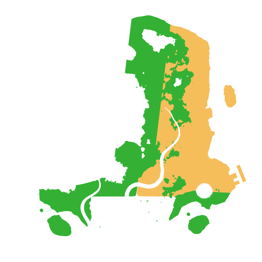 Biome Rust Map: Procedural Map, Size: 3000, Seed: 181394556