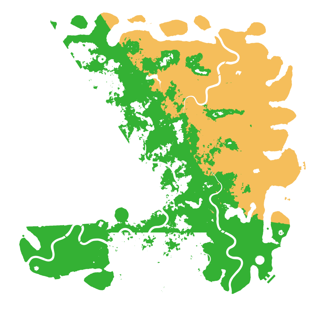 Biome Rust Map: Procedural Map, Size: 6000, Seed: 504967773