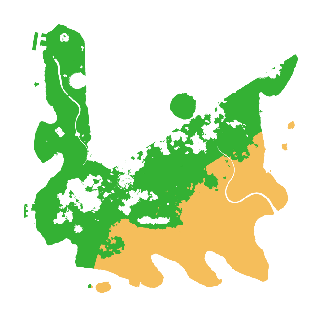 Biome Rust Map: Procedural Map, Size: 3500, Seed: 660775449