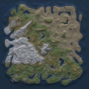 Thumbnail Rust Map: Procedural Map, Size: 5000, Seed: 578077105, 17 Monuments