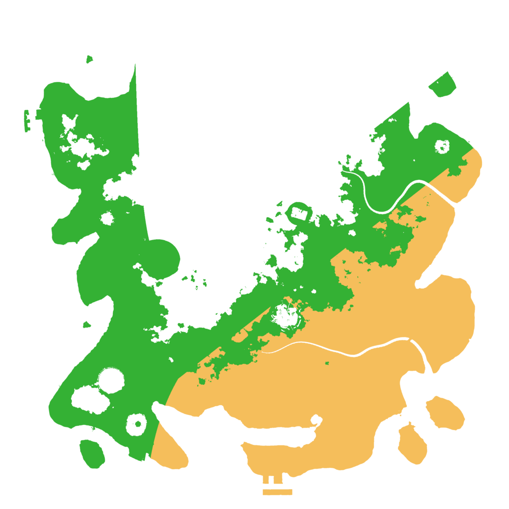 Biome Rust Map: Procedural Map, Size: 3500, Seed: 196295756