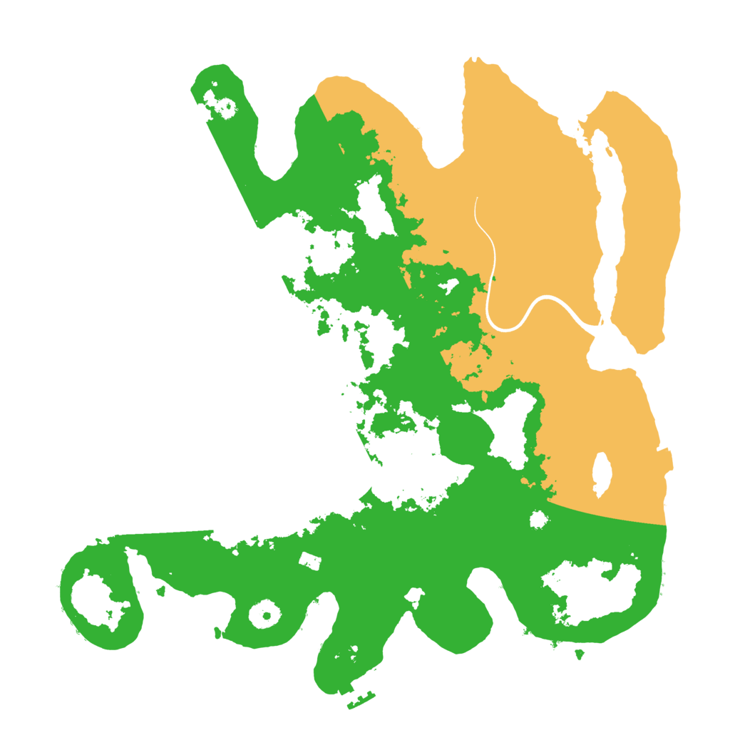 Biome Rust Map: Procedural Map, Size: 3700, Seed: 697736466